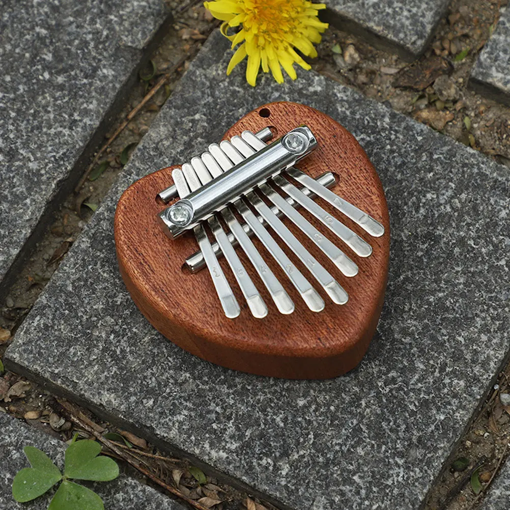 1 Juego de Piano de Pulgar, Mini Kalimba de Madera, Piano de Dedos Portátil para Principiantes, Juguete Musical Creativo, Pequeña Kalimba