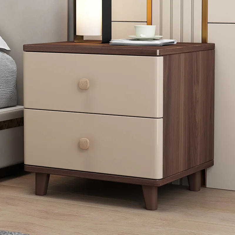 

Bedside table Modern simple bedroom Small household bedside table 2025 New light luxury high-end storage cabinet