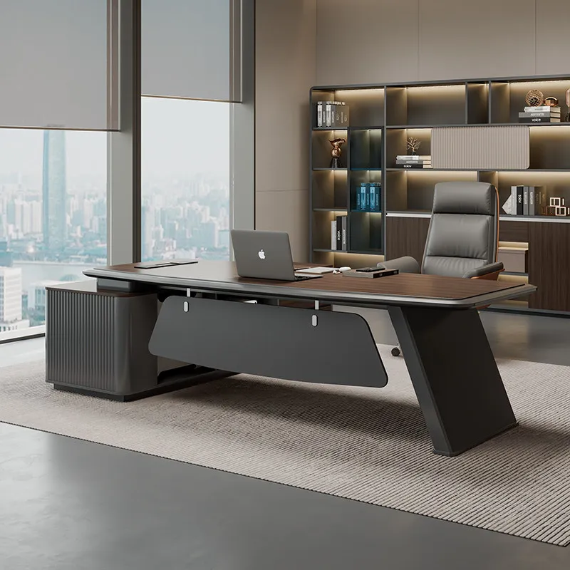 Black Designer Executive Desk Storage Strong Brown Large Luxury Modern Office Desks Drawers Cheap Escritorios Office Furniture