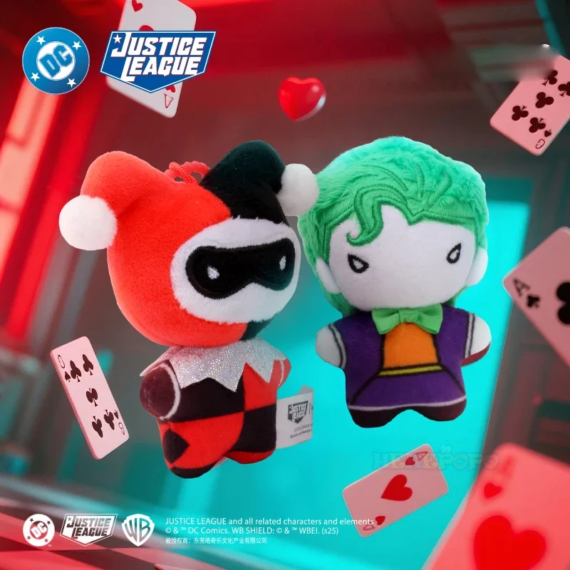 -9cm Batman Superman Plush Keychain DC Justice League 9cm Harley Quinn Joker Cute Cartoon Movie Dolls Creative Christmas Gifts view 2