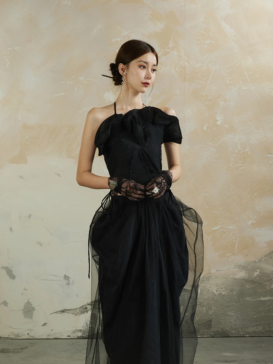 

ONMOON Silk Lace Fairy Bustier Top Women's Vintage Design 2023 ort Length Color Outerwear Ladies Vest