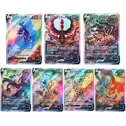 PTCG Giratina Lugia Galarian Moltres Palkia Origin Forme Dialga V Cards Game Hobby Wysokiej jakości tekstura Błyszcząca karta kolekcjonerska