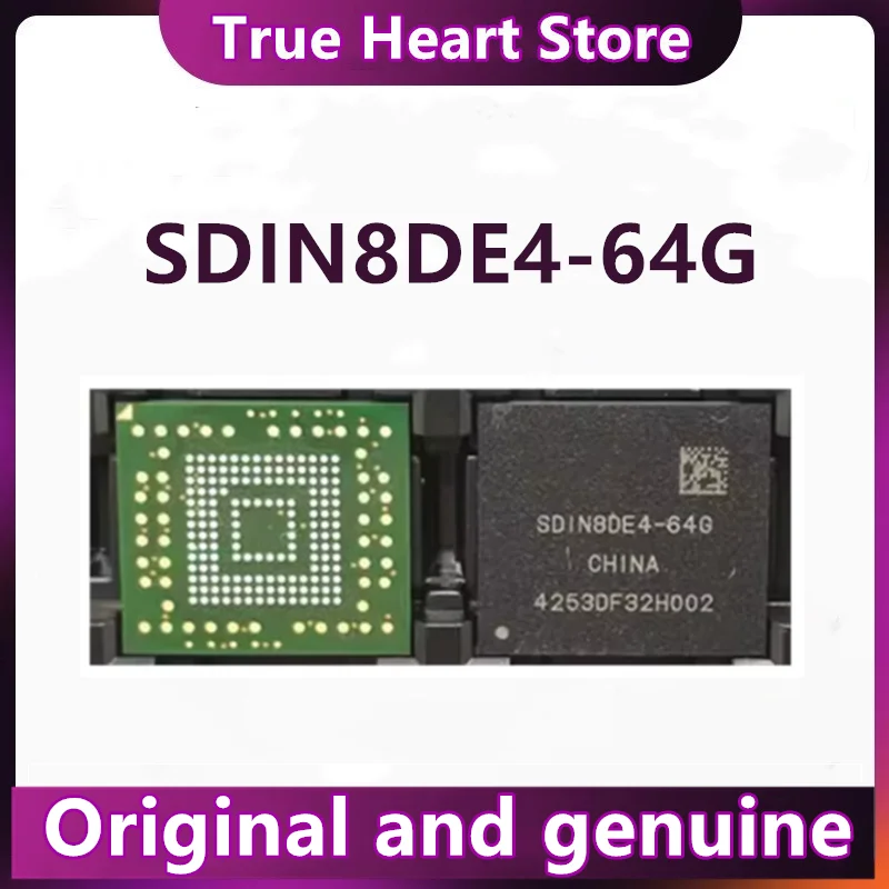 1PCS New Original SDIN8DE4-64G SDIN8DE4 64G BGA-153 SDIN8DE4-64 BGA153 8DE4-64G EMMC 64GB In Stock