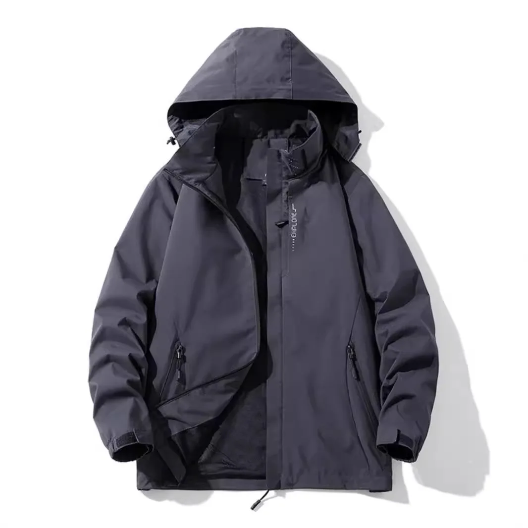 

Мужское уличное ветрозащитное водонепроницаемое спортивное пальто Jaet, весенне-осеннее повседневное пальто из смеси полиэстера в американском стиле