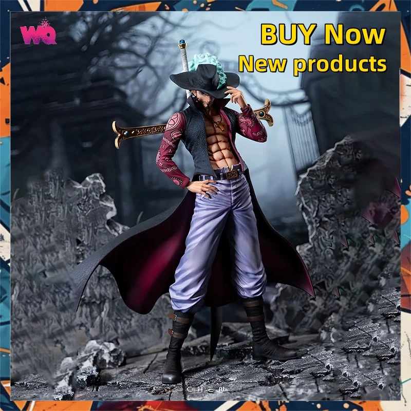 

New 28cm ONE PIECE Anime Figures Dracule Mihawk Figures PVC Statue Model collection Room decoration Boys Birthday Gifts Toys