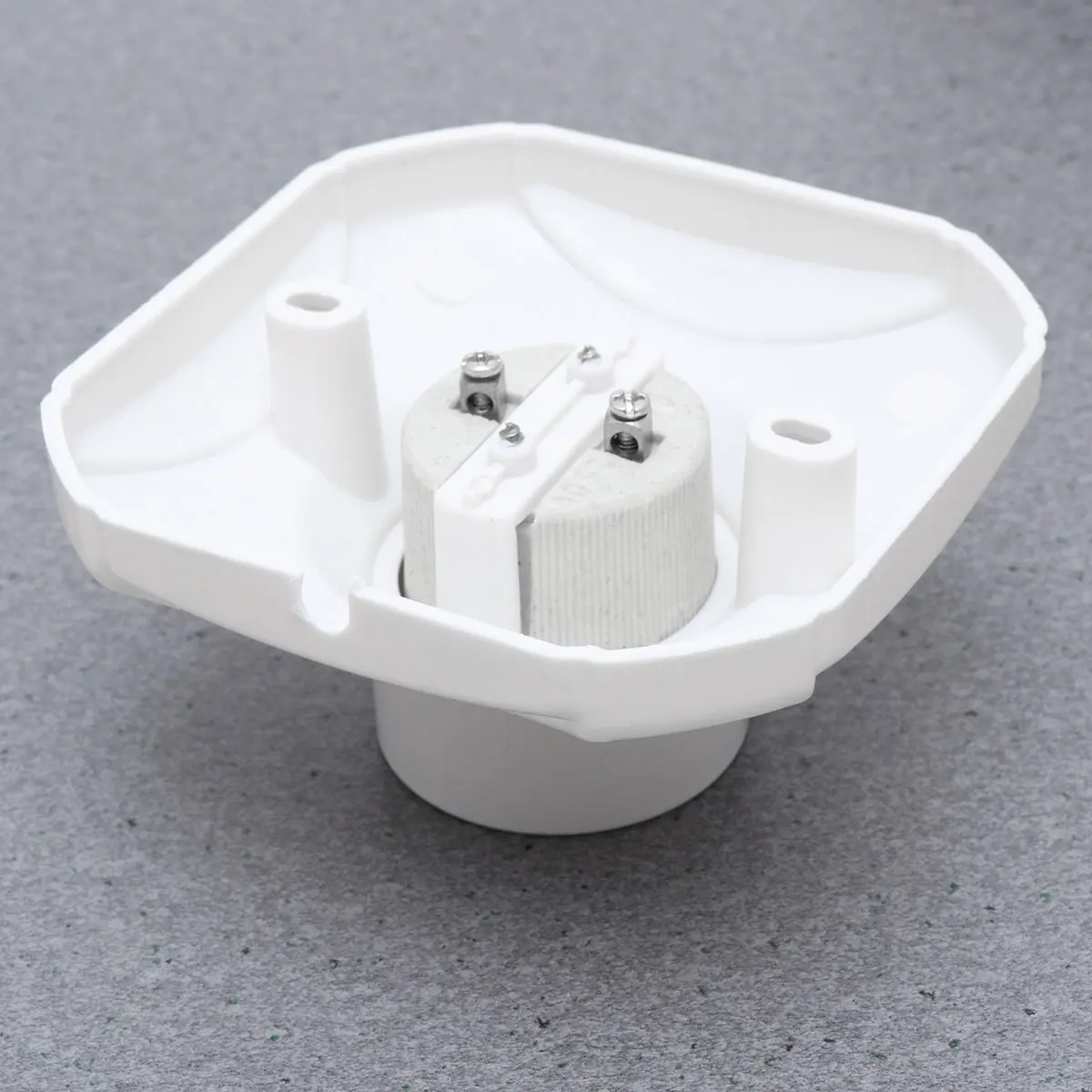 

4pcs 250V 6A E27 Screw Lamp Holder Square Ceramic Base Flat Bottom Light Socket For Living Room Hallway Restaurant Lamp Adapter