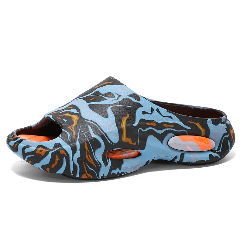 

Мужская дышащая обувь без шнуровки, модные уличные сандалии 2025 года, летние пляжные сандалии из ЭВА с толстой подошвой, парные сандалии