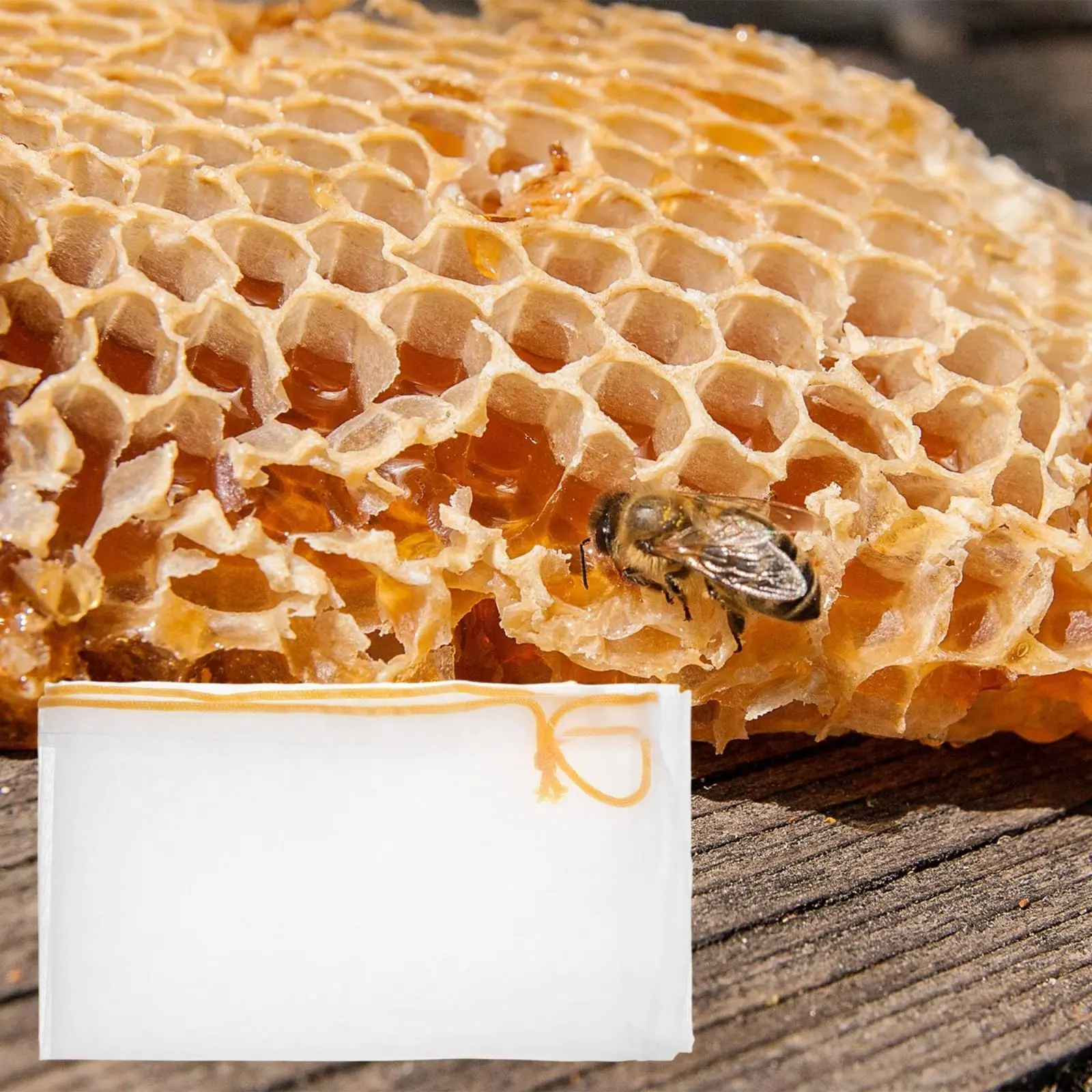 4 Pieces Honey Strainer Bag Reusable Super-Fine Honey Strainer Bag Cleanable Multipurpose for Beekeepers view 3