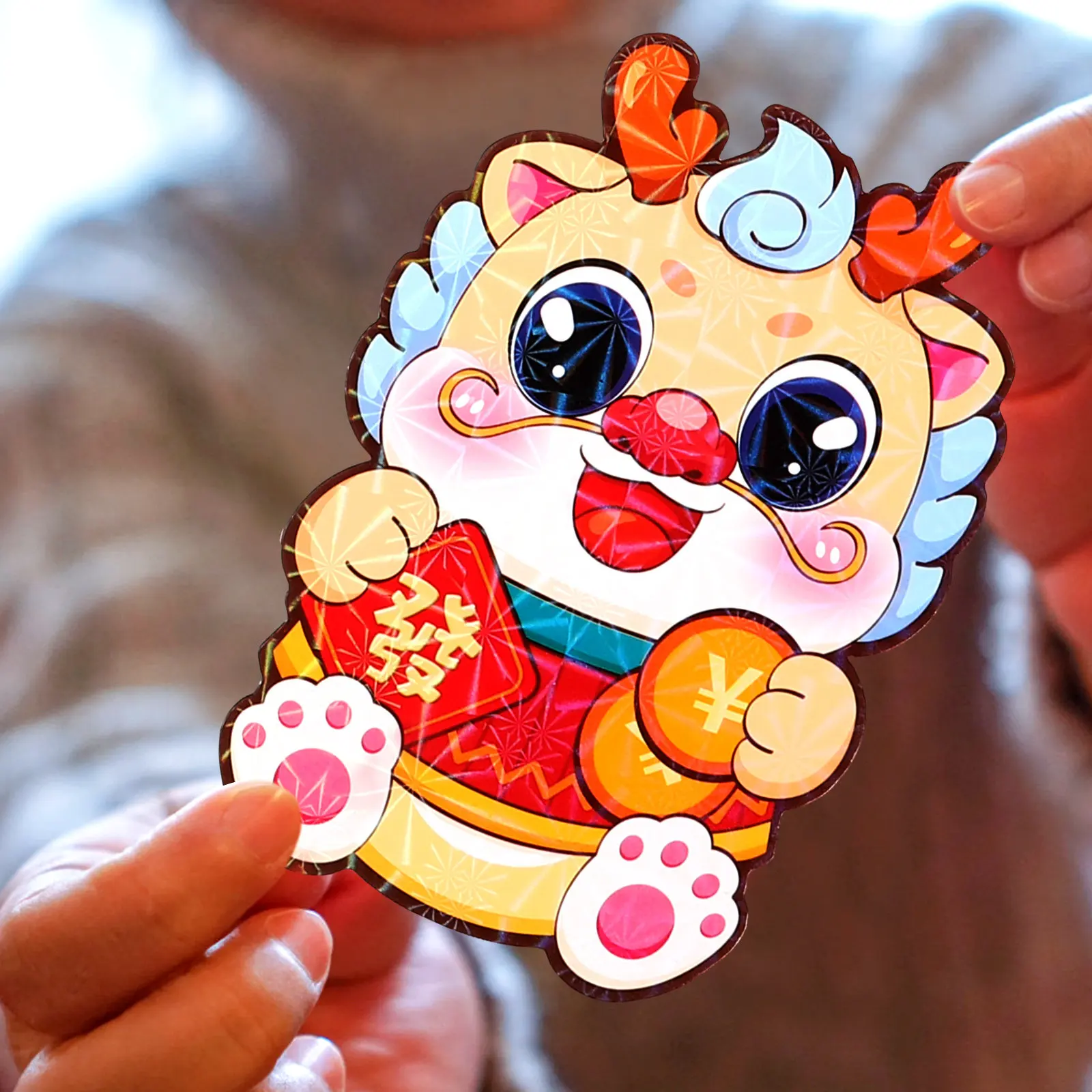 

60Pcs Cartoon Red Envelopes Chinese New Year Red Packets Spring Festival Dragon Pattern Money Bags Traditional Luck Money