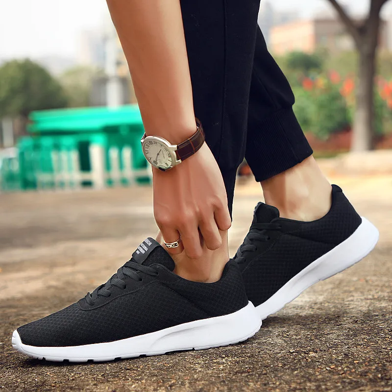 Men Running Shoes Lac-up Men's Sport Shoes Lightweight Comfortable Breathable Walking Sneakers Tenis Masculino Zapatillas Hombre