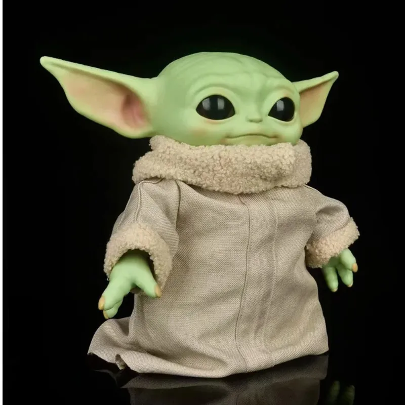 Disney Movies Star Wars 28cm Baby Yoda Action Figure Toy Model Dolls Toys Kids Birthday Gifts