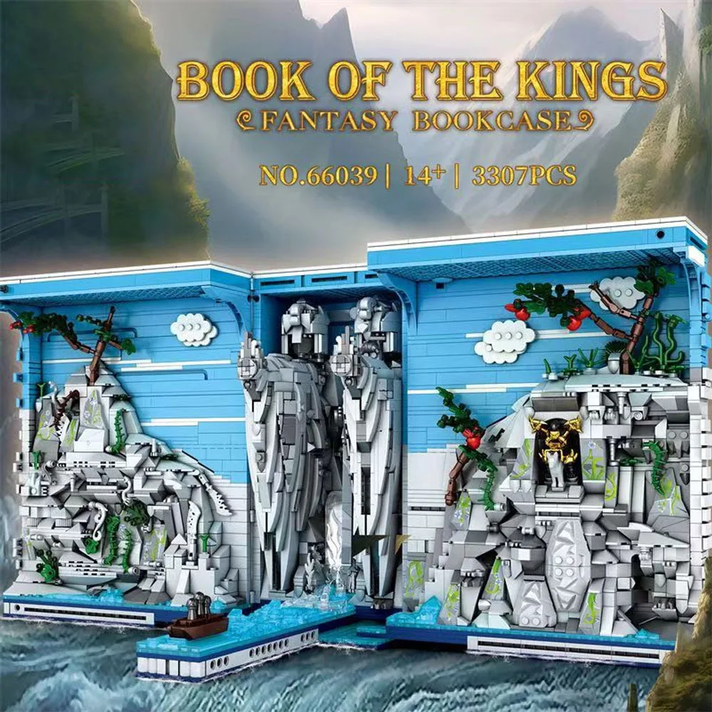 3307PCS Egypte Koninkrijk Boekensteun Bouwstenen God Steen Standbeeld Beroemde Landschap Model Bricks Kinderen Educatief Speelgoed Vakantie Geschenken