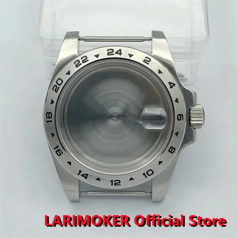 

LARIMOKER 40mm Solid border 2 Look Watch Case sapphire glass fit NH35 ETA2824 2836 Miyota8205 8215 PT5000 DG2813 3804