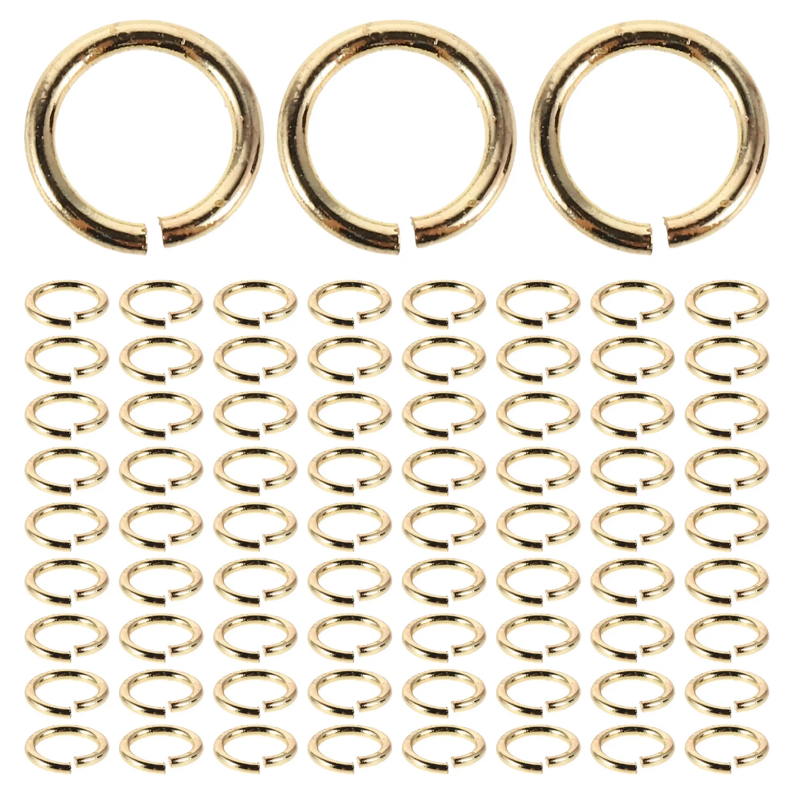 

100Pcs Jewelry Making Jump Rings Metal Open Connectors for DIY Necklace Bracelet Crafting Handmade Jewelry Supplies