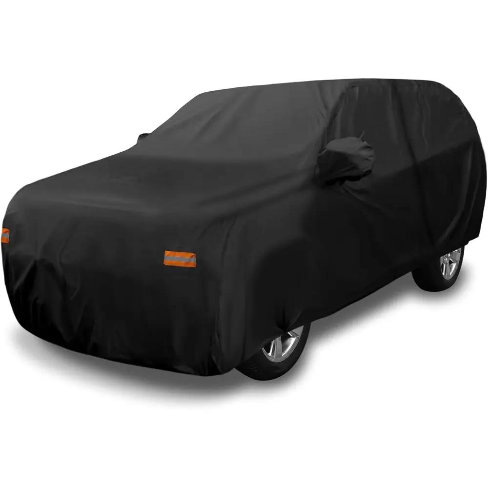 

Chevrolet Tahoe 4WD SUV Car Cover - Waterproof, UV, Dust, Snow Protection, 190g TPU with Zipper, Black