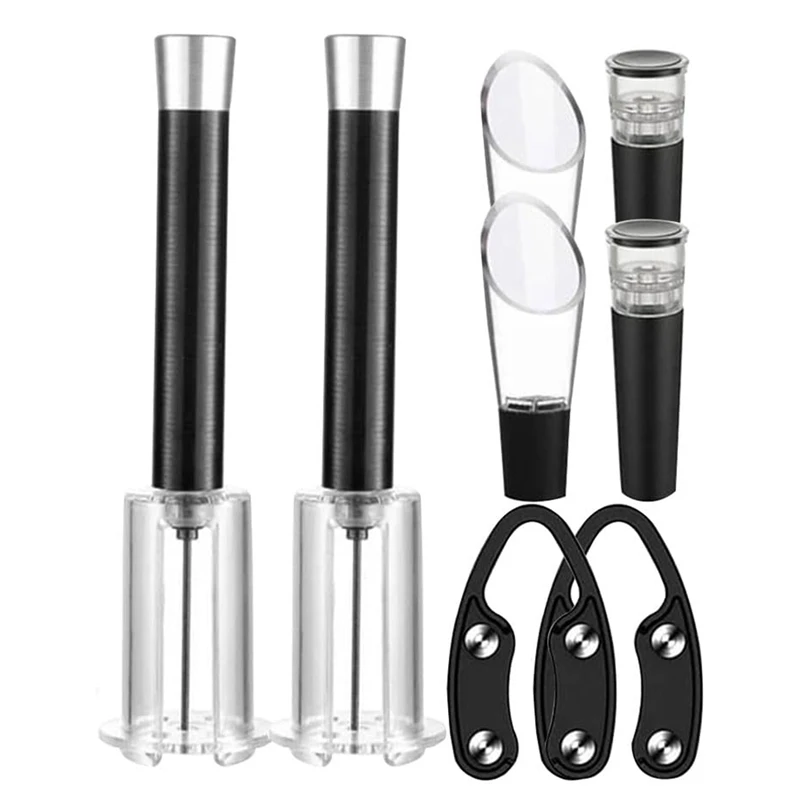 Wine Opening Set Air Pressure Pump Wine Bottle Opener Kit Easy Cork Remover Corkscrews Wine Opener Gifts To Wine Lovers