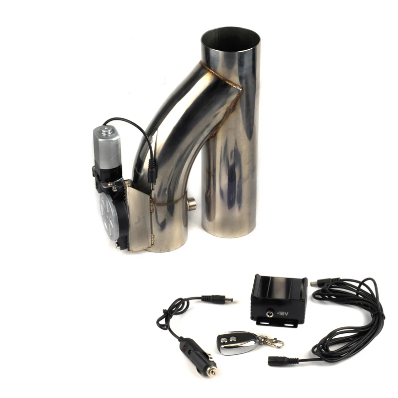 

Universal Stainless Steel 2,2.25,2.5,2.75,3 " Dump Valve Electric Exhaust Cutout Cut Out with Wireless Remote YYR