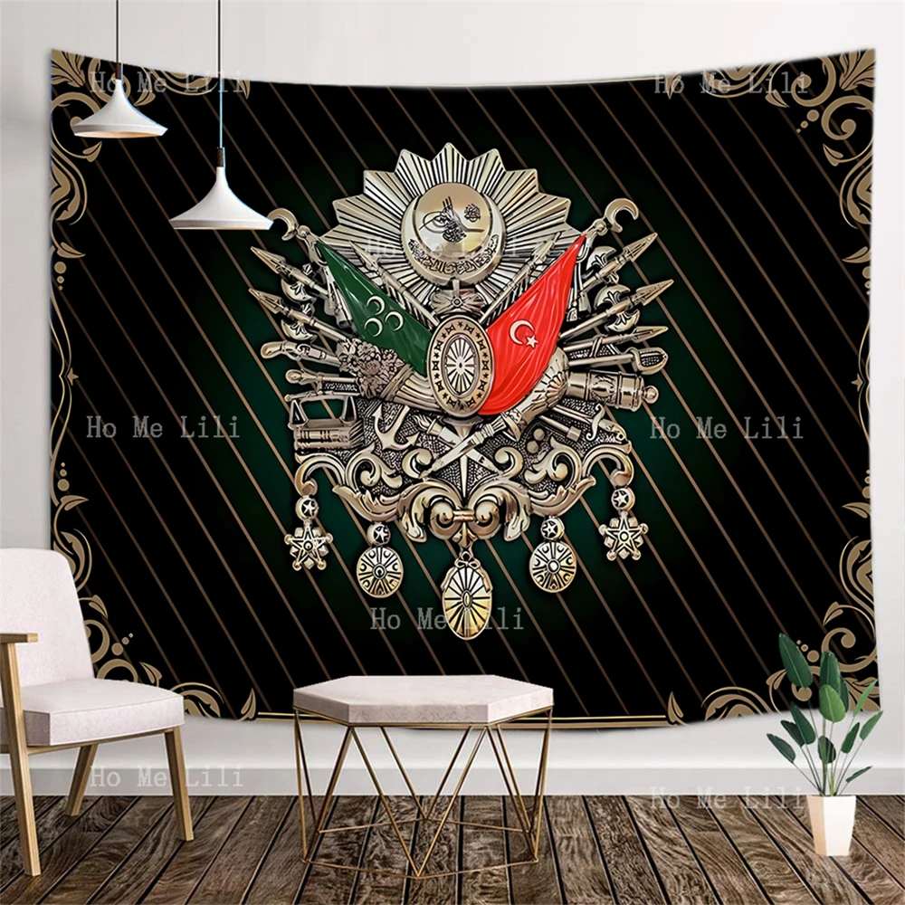 Ottoman Insignia Old Turkish Symbol Tapestry Decorated Bedroom