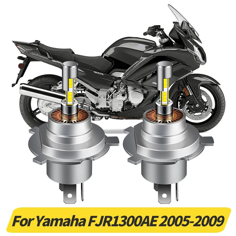 

2Pcs Canbus H4 9003 50W LED Headlight 1:1 Mini Size 360 CSP For YAMAHA FJR1300AE 2005- 2009 Motorcycle Headlight HS1 Accessories