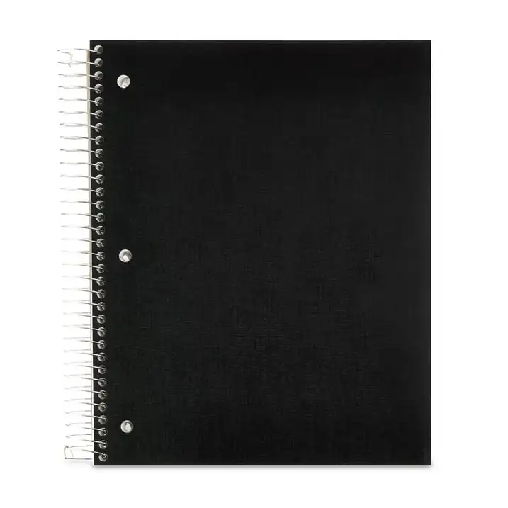 

Wide Ruled 5-Subject Poly Notebook, Black, 8.5" x 10.5", 160 Sheets