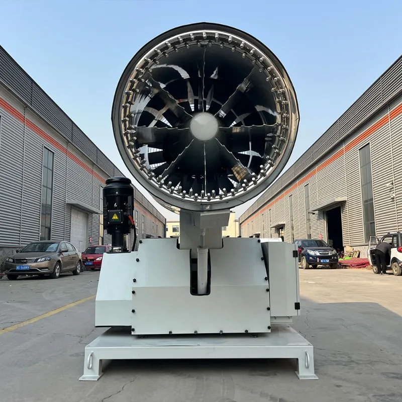 Customized 40M Fog Cannon Pump Remote Control High Capacity 3.5m3/h Genuine Long Range Dust Control Demolition Mist Cannon