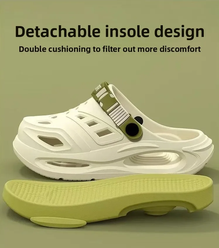 Herren Sommer Sport-Slipper Rutschfeste Freizeitsandalen Weiche Sohle Outdoor-Strandschuhe Atmungsaktive Bequeme Dicksohlen-Sandalen – Detail 5