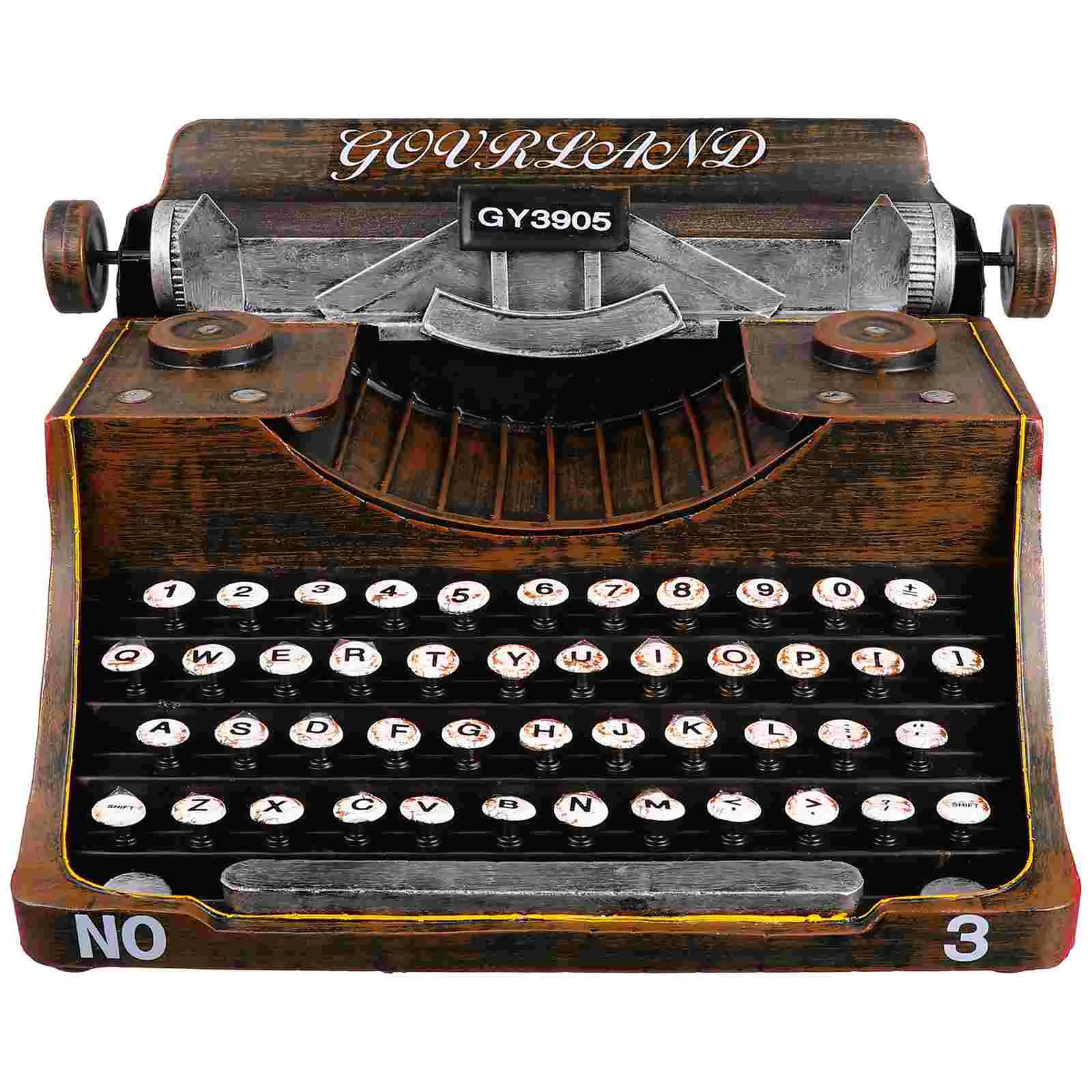 

Printer Crafts Decorative Typewriter Decorations Retro Photo Prop Desktop Wrought Iron Office