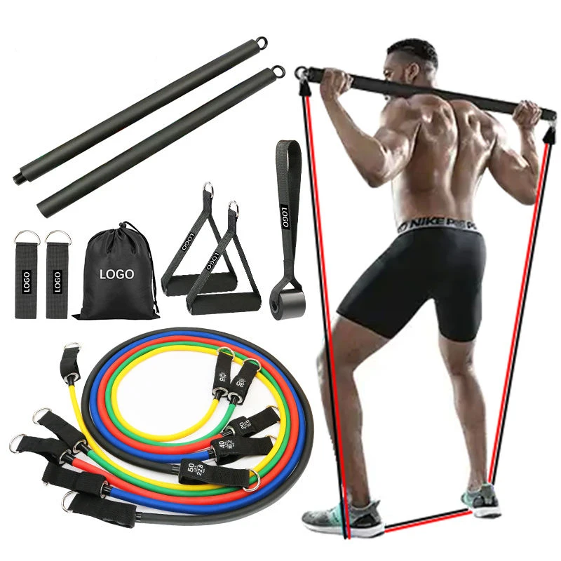 

Multifunction Exercise Elastic Pull Rope With Training Bar Workout Rubber Expander 11Pcs/Set Fitness Resistance Tube Band Set 1