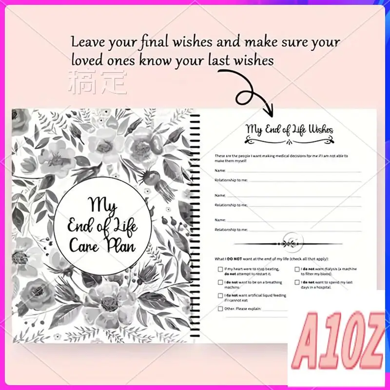 0Z-End Of Life Planner: Sorry, It's Your Problem Now, Because I'm Dead, End Of Life Meaningful Wire-O Notebook Planner