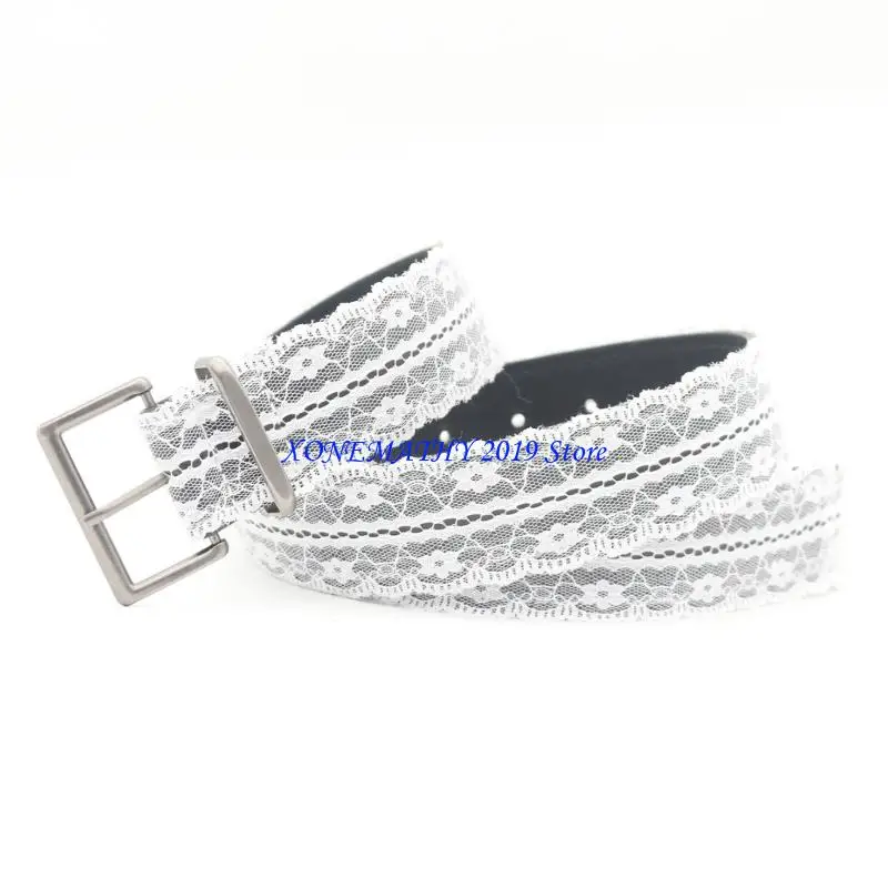 F42F Lovely Hollow Lace Belt Comfortable Waistband For Daily Wear Jeans Pants Belt