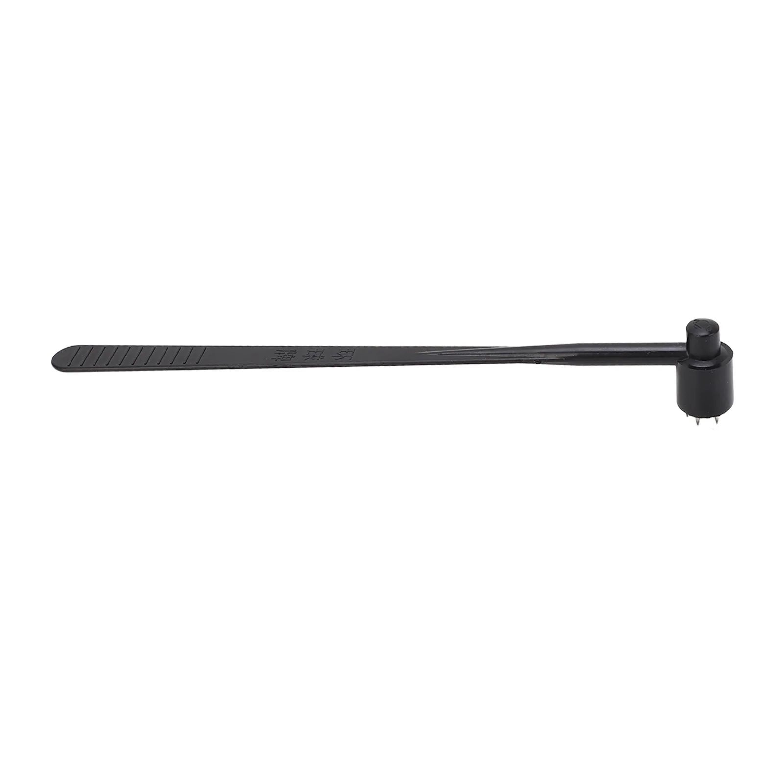 5PCS Plum Blossom Dermal Hammer Single End Black ABS Handle Stainless Steel Industry Use