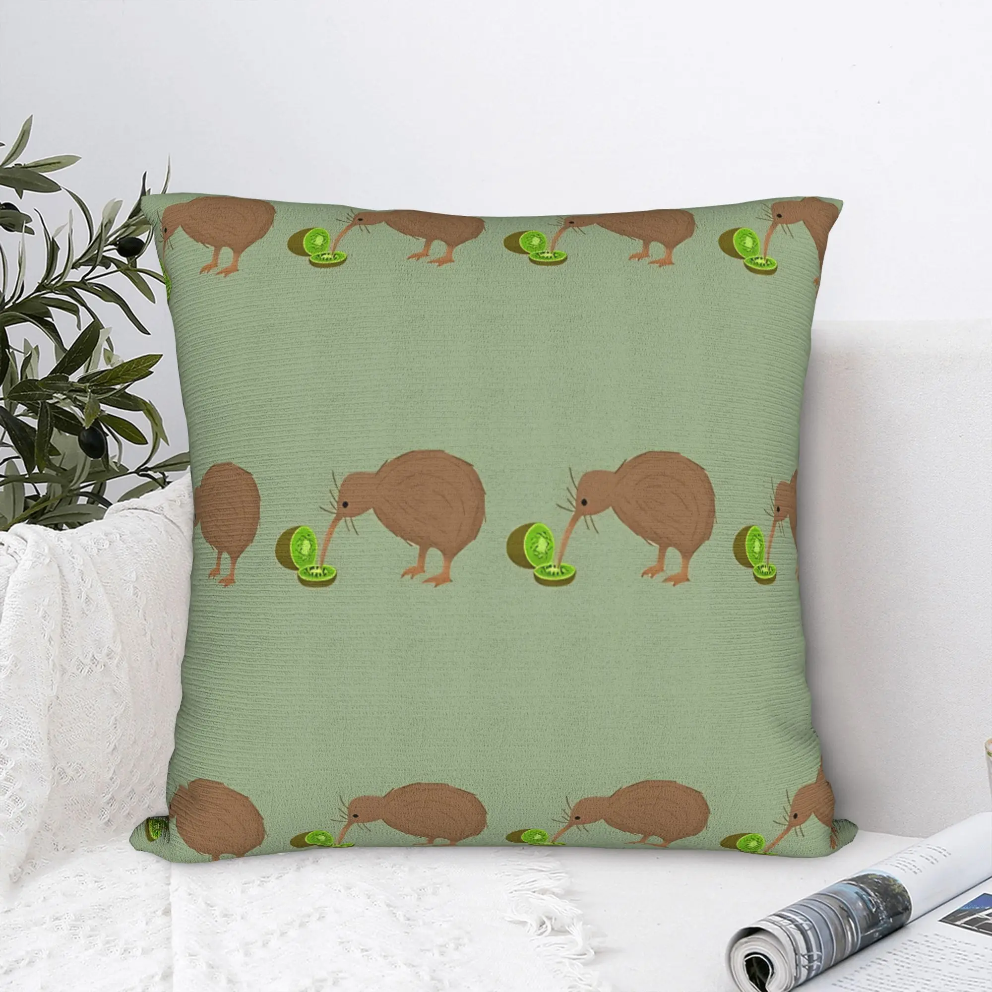Kiwi Bird Pillowcases  Cute Funny Pillow Case For Living Room Sofa Custom Pillow Cover
