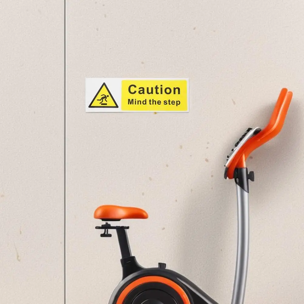 2 Pcs Safety Signs No Step Sticker Do Not Touch Warning Stickers Floor Decals Applique