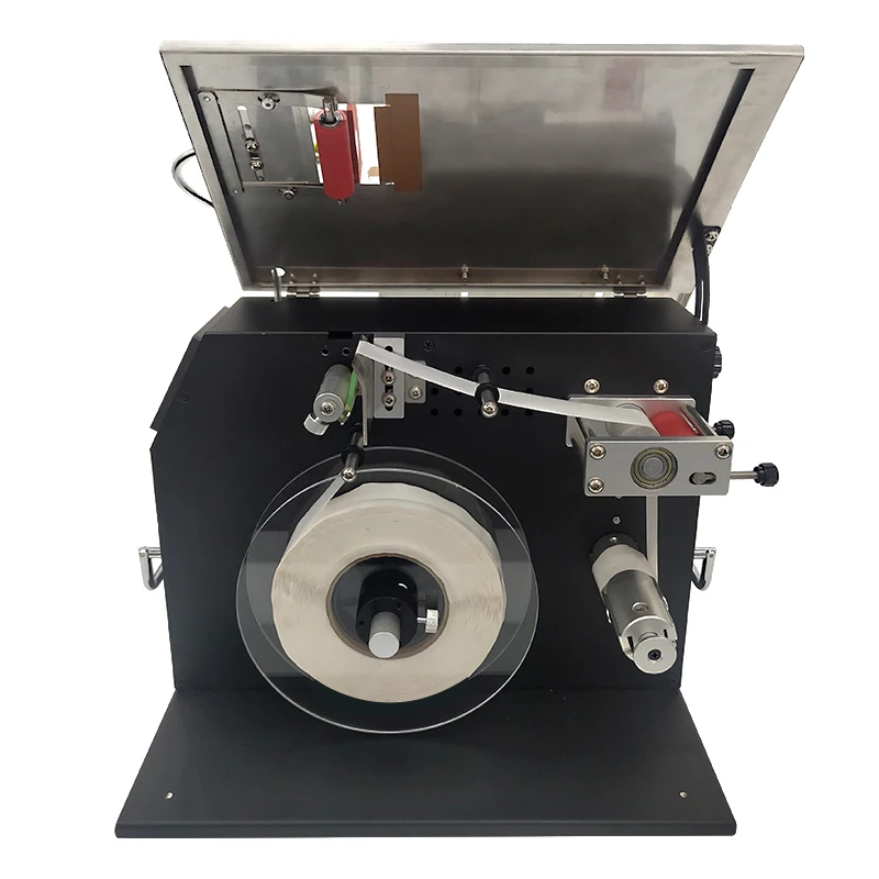 Semi-automatic Box Right Angle Corner Sealing Label Applicator for Any Cosmetic Box Edge Label Sealing Labeling Machine