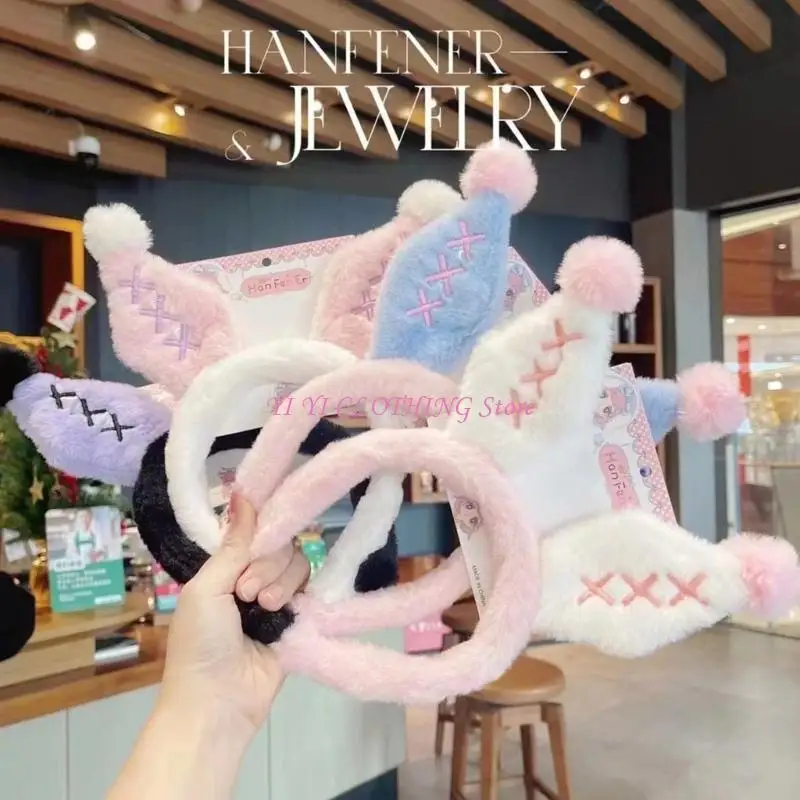 N5KF Thỏ Băng Đô Quấn Tóc Sang Trọng Truyện Tranh Cho Thấy Đảng Đạo Cụ Hình Cô Gái Mũ Đợi Đầu Đa Năng