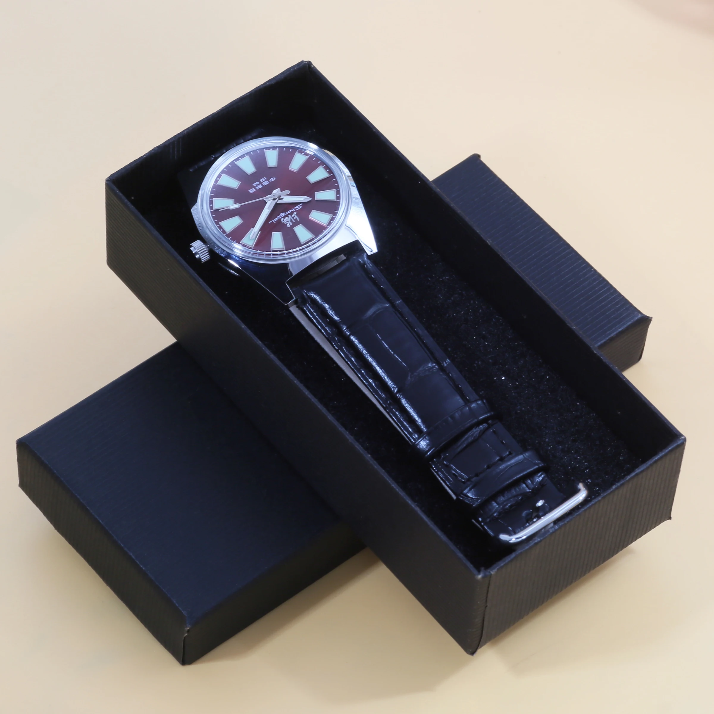 Shanghai vintage business men's mechanical watch, model 7120 manual mechanical movement 36mm watch