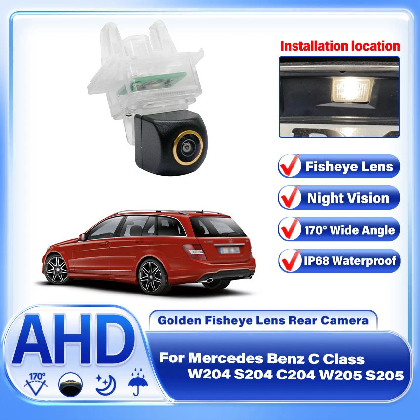 

Fisheye 170 Degree 11920x1080P AHD CCD Car Vehicle Rear View Reverse Camera For Mercedes Benz C Class W204 S204 C204 W205 S205