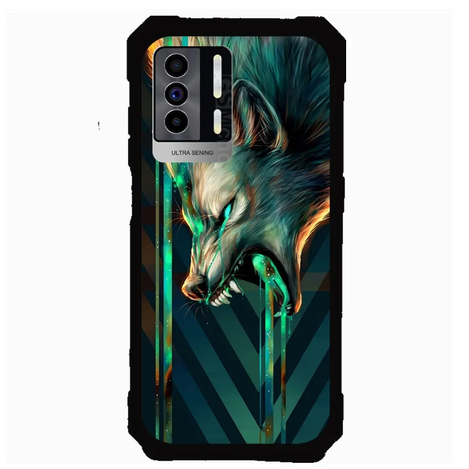 Case For Oukitel WP27 WP17 Phone Case Cover Protective Bumper Shells TPU Silicone Fundas Wolf Cat Patterns