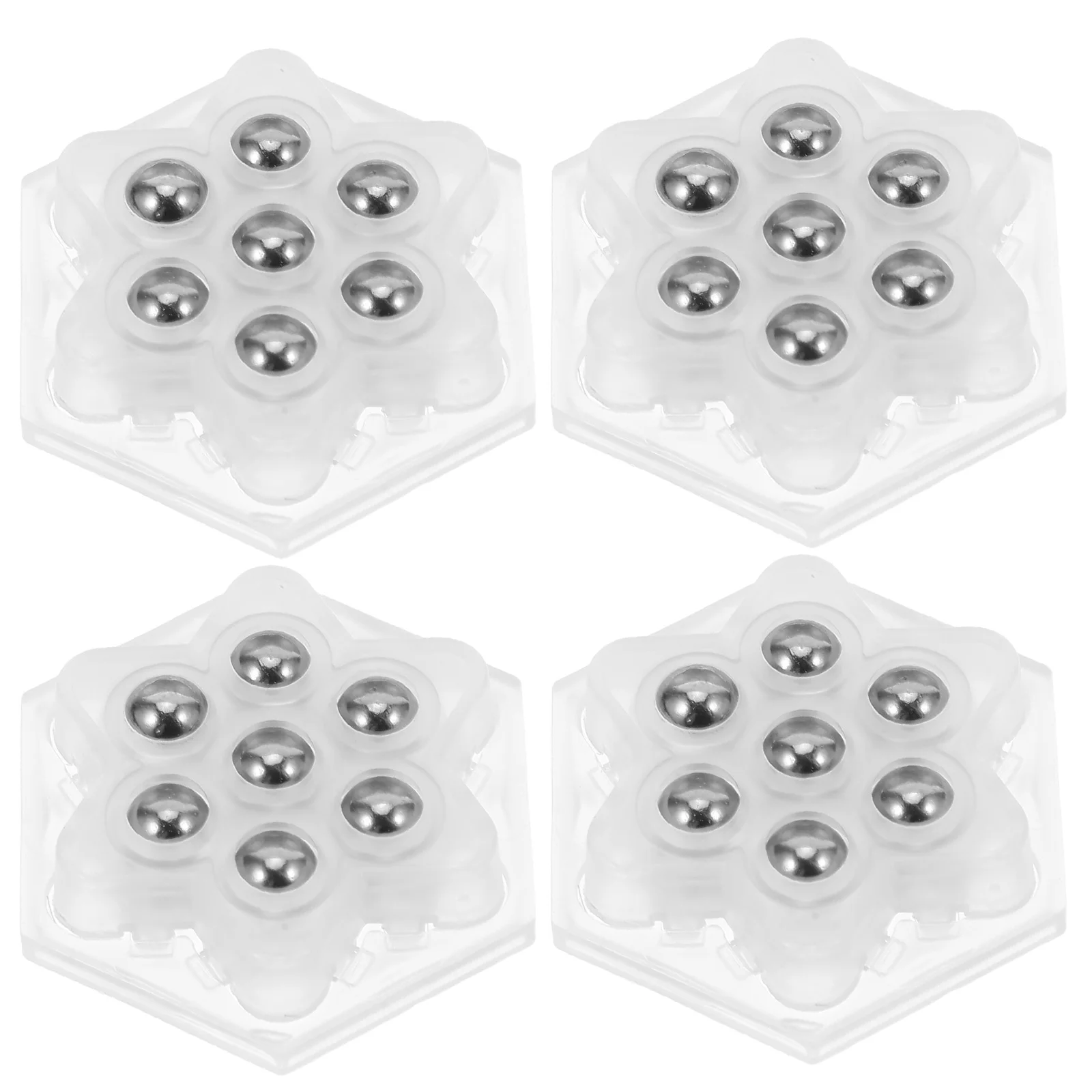 

32pcs Mini Silent Casters Self Adhesive Heavy Duty Swivel Wheels 360 Degree Compact Furniture Storage Transfer Bearing Roller
