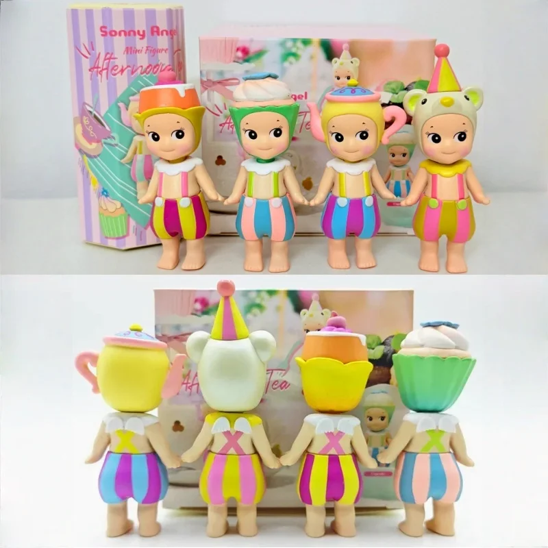 

Серия Sonny Angel для послеобеденного чая, мини-фигурка, коллекционные украшения, милое украшение для рабочего стола, подарки на день рождения, Рождество