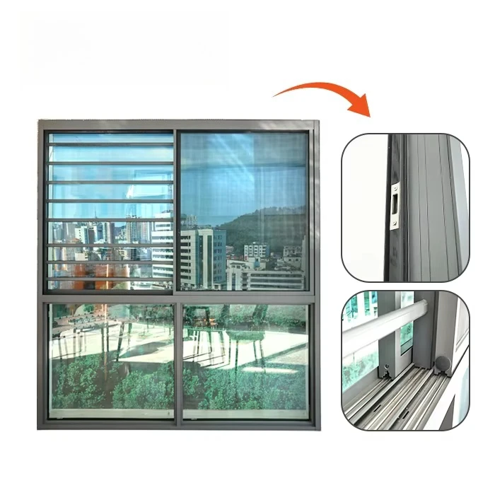 * # Hurricane Resistant Impact windows Sliding Window for Villa House Apartment Bedroom *