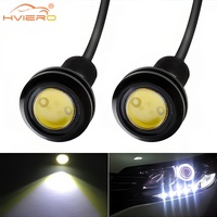 18MM Car LED Red Eagle Eye DRL Lamp Daytime Running Lights Backup Reversing Parking Brake Turn Signal Lamps Motorcycle Fog Light