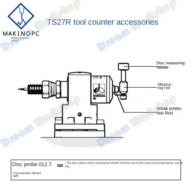 Barre de protection faible contre les collisions, Renishaw Ts27r A- 5003-5171, Sonde OTS, Outil de réglage, Jauge, Vis, Nouveaux accessoires