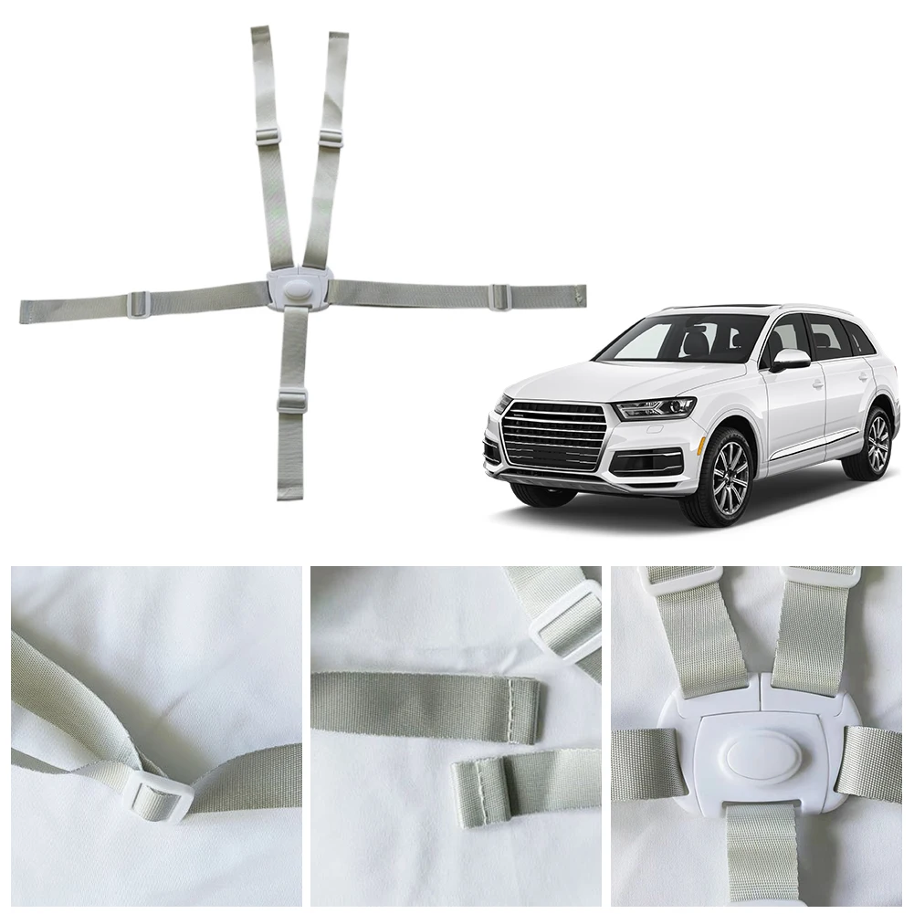 어린이 식탁 의자 안전 벨트 5점식 아기 안전 스트랩 벨트 조절 가능한 하이체어 스트랩 어린이 좌석용 하이체어