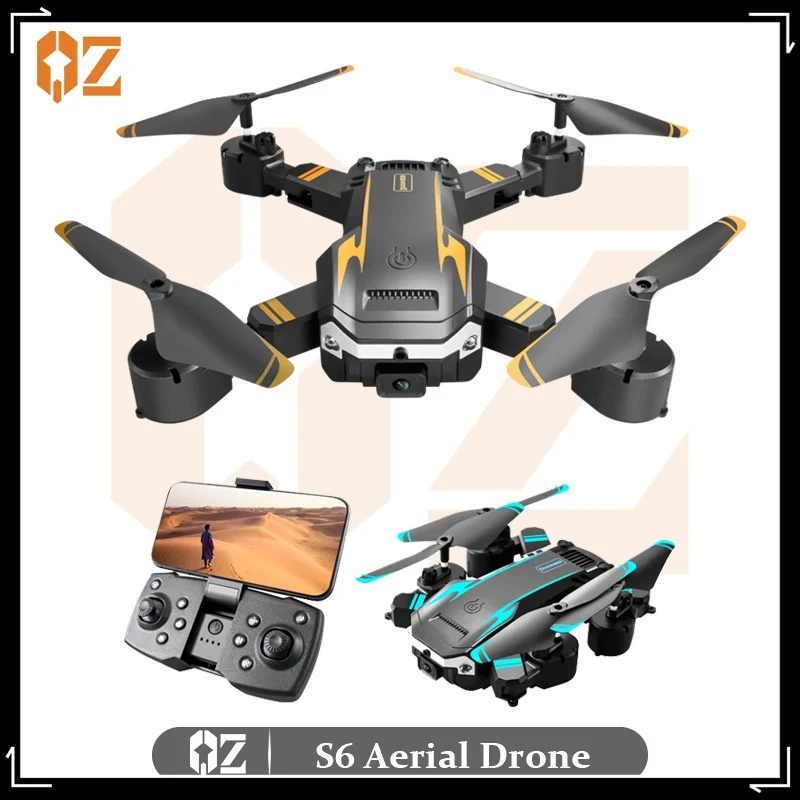 S6 Uav Hd Aerial Photography Quadcopter Intelligent Obstacle Avoidance Folding Remote Control Aircraft Toy Optical Flow Folding