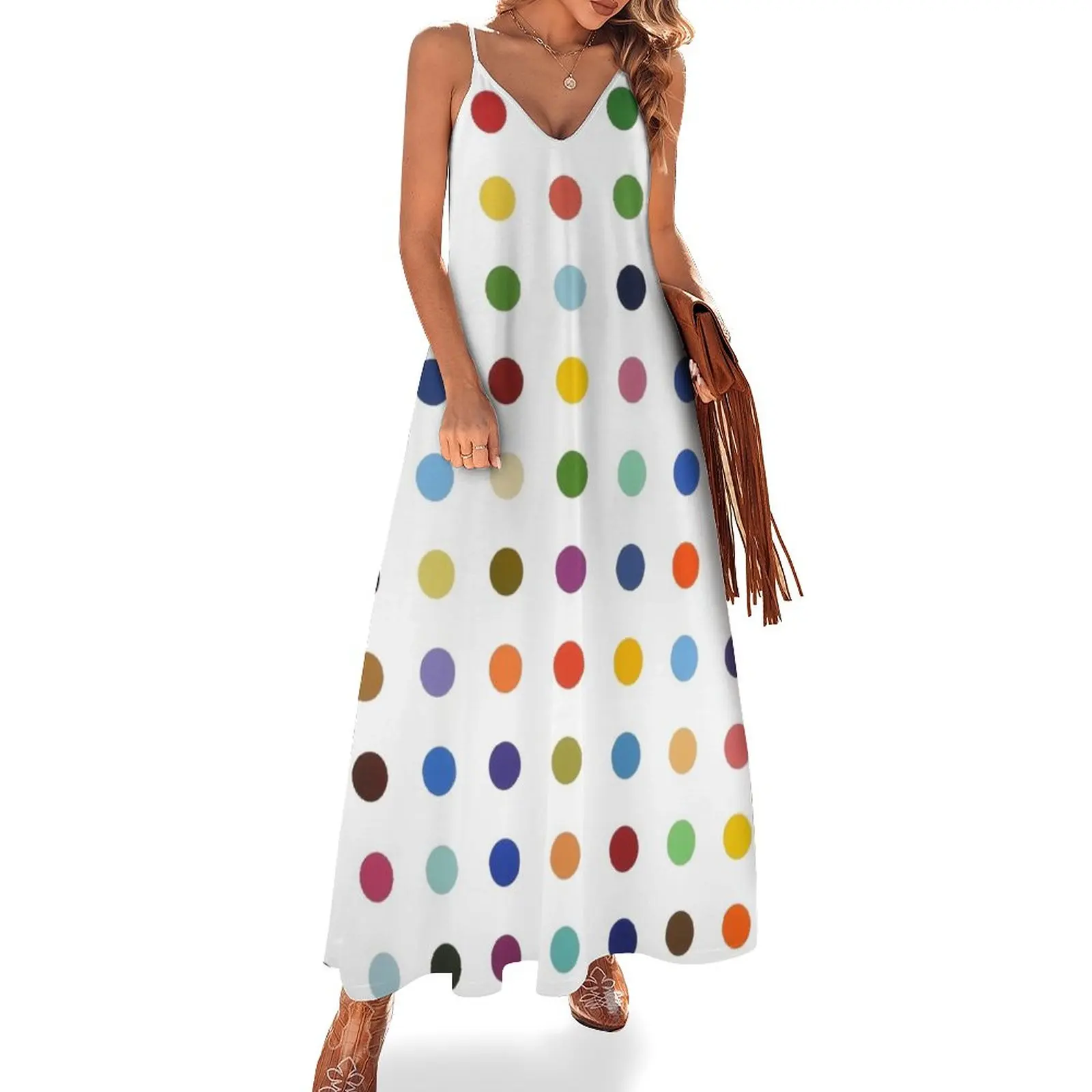 

Eternal Dot Sleeveless Dress elegant dress Summer women's clothing