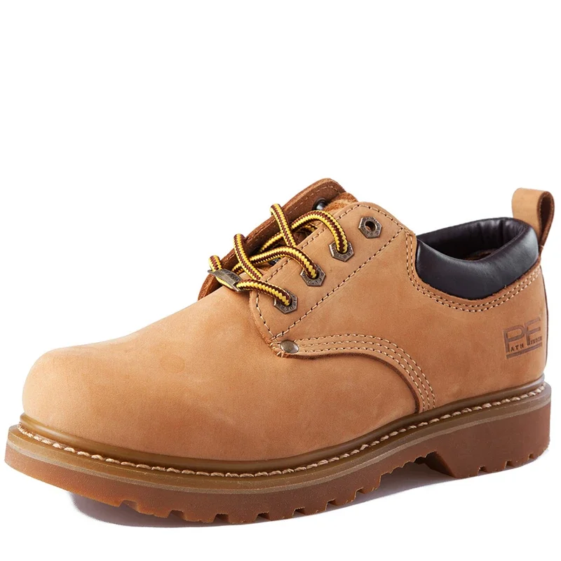 Men's Genuine Leather Casual Shoes Ankle Boots Designer Male Flats Work & Safety Shoes Goodyear Industrial Construction Boots