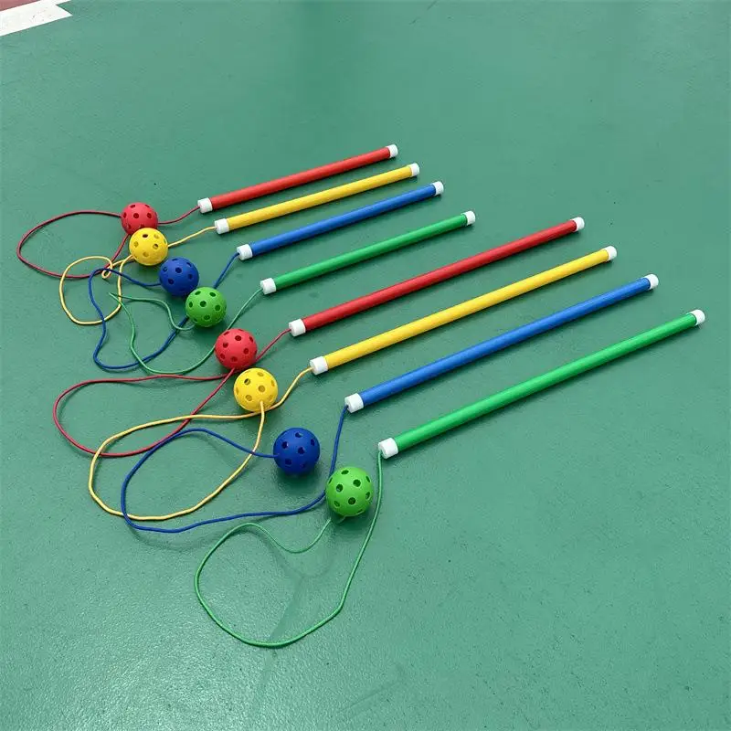 ของเล่นบอลกระโดดกลางแจ้ง ไม้ตีบอลเด้ง บอลเด้งสำหรับเด็กเล็ก ฝึกพัฒนาการทางประสาทสัมผัส เกมสำหรับเด็กอนุบาล