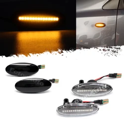 2Pcs Dynamic Turn Signal Light LED Car Tuning Side Repeater Blinker Lamp For Nissan Juke F15 Micra K12 K13 Nissan Note E11