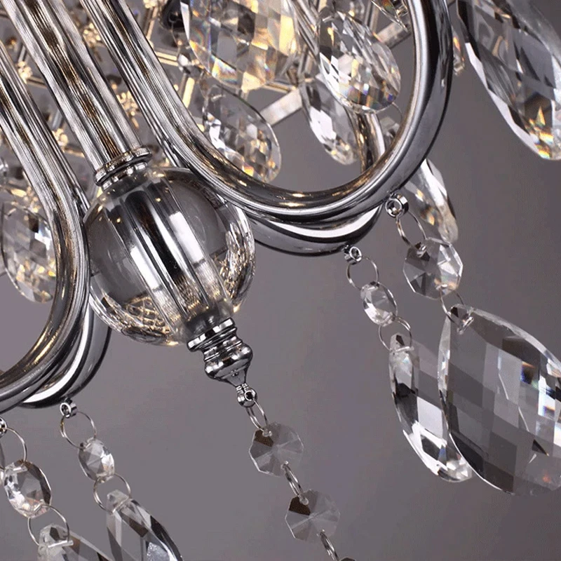 Crystal Pendant Light Dining Table Hollow Out Crystal Hanging Lamp Home Decor Dinning Room Resturant Suspension Lighting